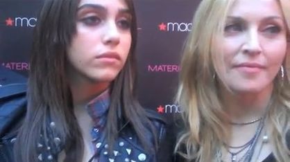 Video: Madonna and Lourdes talk outside Macy's at Material Girl Launch