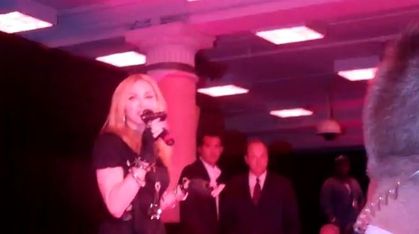 Video: Madonna talks inside Macy's at Material Girl Dance Party