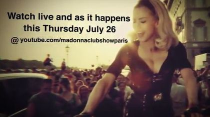 Madonna - MDNA Tour: Link to watch Madonna live at L'Olympia in Paris - July 26, 2012 Madonna - MDNA Tour: Link to watch Madonna live at L'Olympia in Paris - July 26, 2012