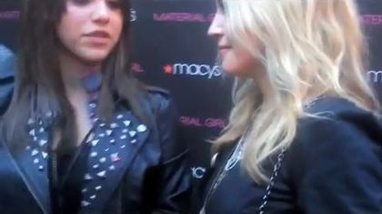 Video: Madonna and Lourdes talk outside Macy's at Material Girl Launch