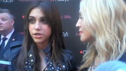 Video: Madonna and Lourdes talk outside Macy's at Material Girl Launch