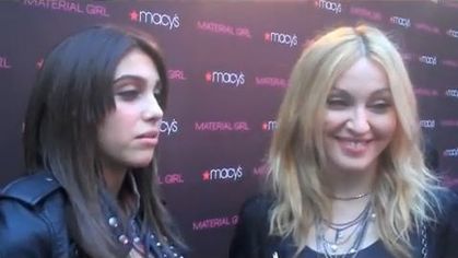 Video: Madonna and Lourdes talk outside Macy's at Material Girl Launch