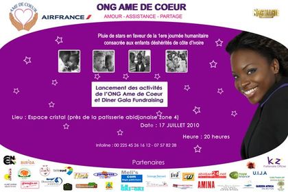 affiche diner gala de dothy z a à abidjan