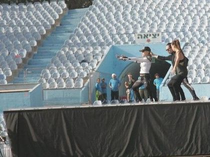 Madonna - MDNA Tour: First Rehearsals at Ramat Gan stadium in Tel Aviv