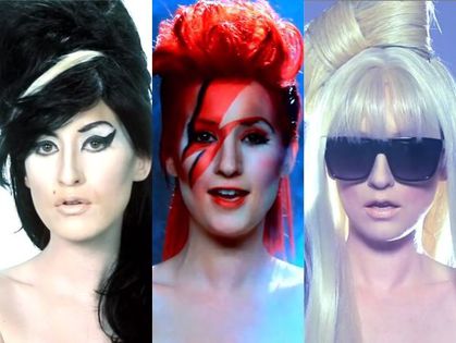 Ingrid Michaelson transforms into Madonna, Lady Gaga, Winehouse, Bowie and more in new video Ingrid Michaelson transforms into Madonna, Lady Gaga, Winehouse, Bowie and more in new video