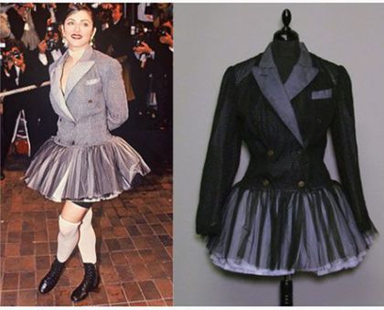 Madonna's Jean Paul Gaultier outfits in Fashion Auction in Paris on Nov. 12, 2012