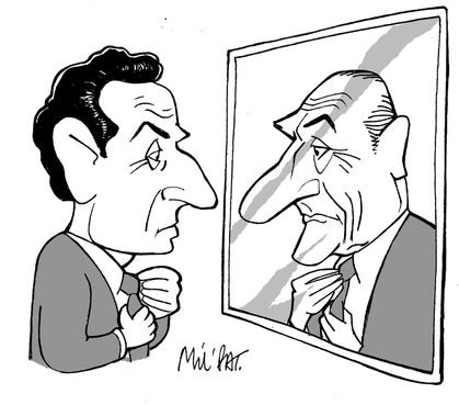 Sarko et son miroir Chirac