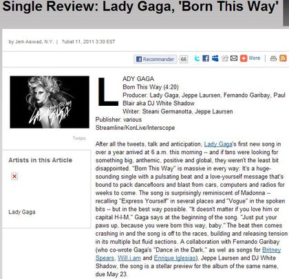 lady gaga born this way special edition disc 1. Track list of Lady Gaga#39;s