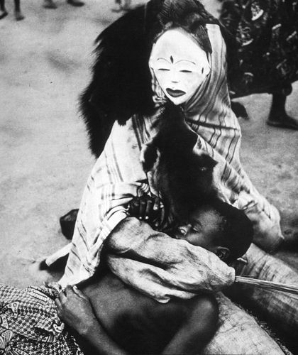 Masque noir de justice Ikwara - Pounou / Tsangui - Gabon