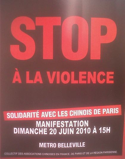 association chinoise manifestation