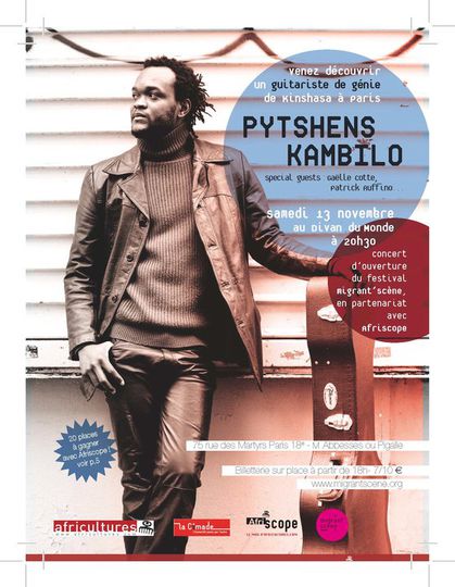 Pytshens Kambilo sera Festival MIGRANT SCÈNE au Divan du Monde