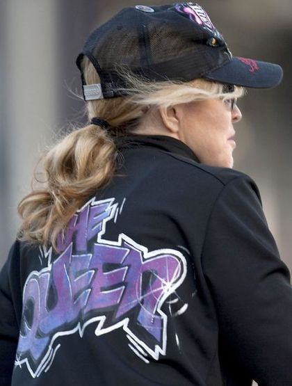 The Queen Madonna riding her bike in London - April 9, 2011