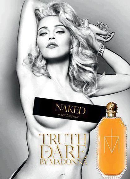 Madonna naked for ''Truth or Dare - NAKED by Madonna'' Fragrance Ad