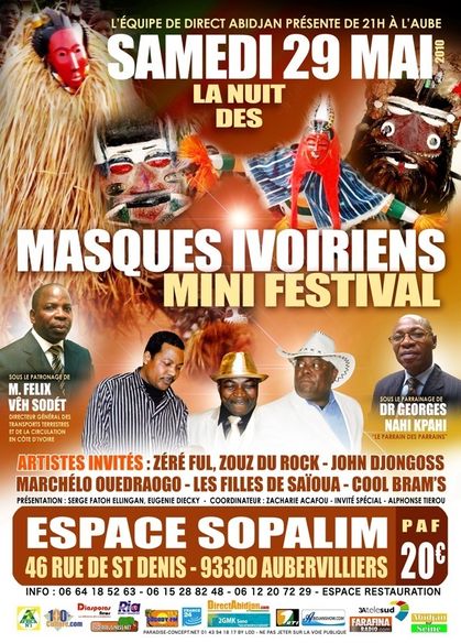 festival de masques ivoiriens aubervilliers www.legrigriinternational.com