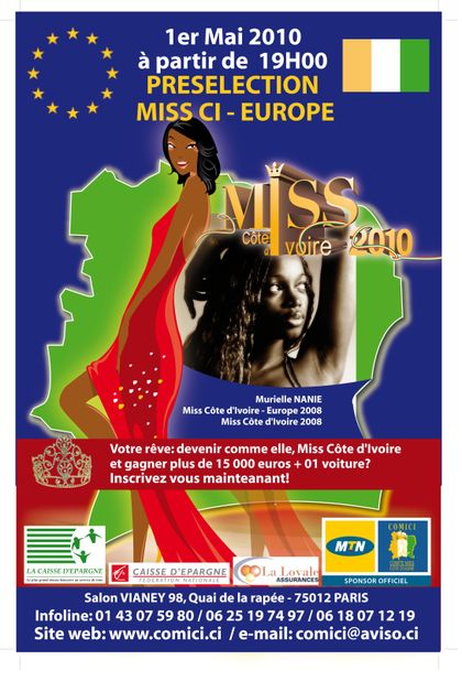 MISS Côte d'Ivoire Europe seconde édition 2010