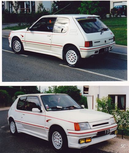 Ma 205 GTI blanche