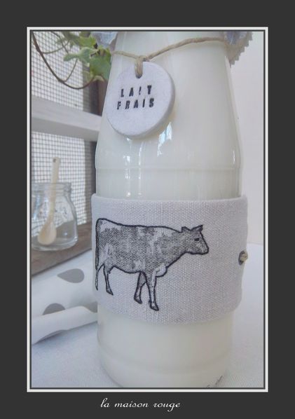 bouteille de lait frais