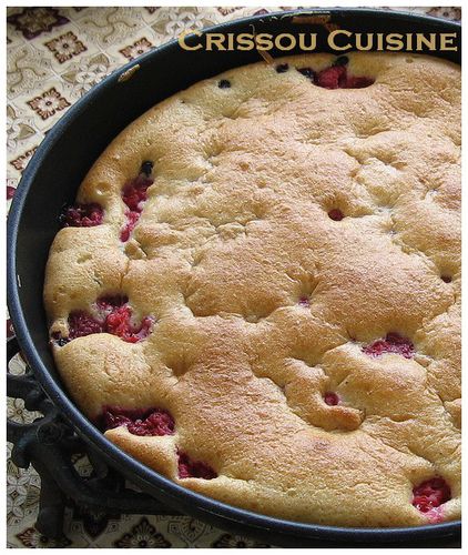 gateau mousseline aux fruits rouges
