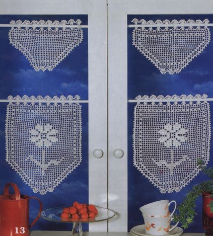 Rideaux et leurs grilles gratuites , au crochet ! le blog de anne Idées rideaux Crochet