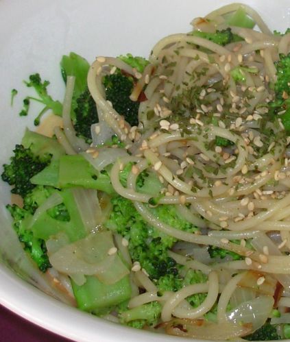 Spaguettis au brocolis et au sésame4