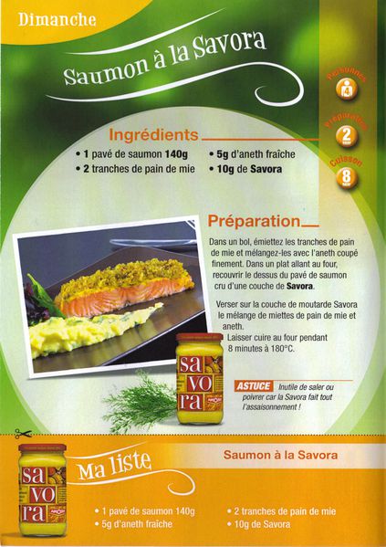 recette amora dimanche