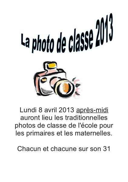 photo classe 2013