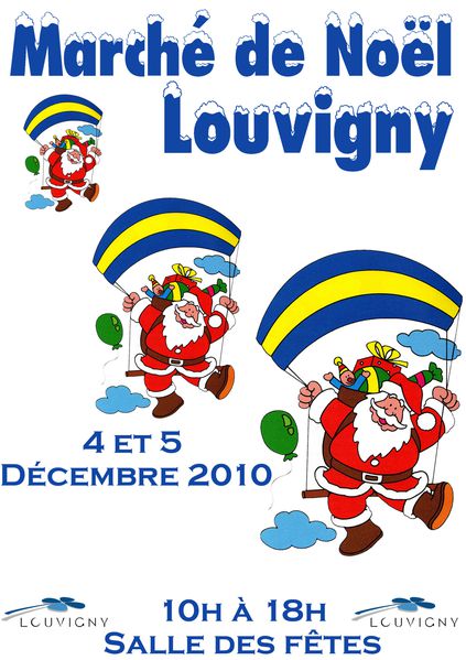 affiche marché Noel Louvigny 2010