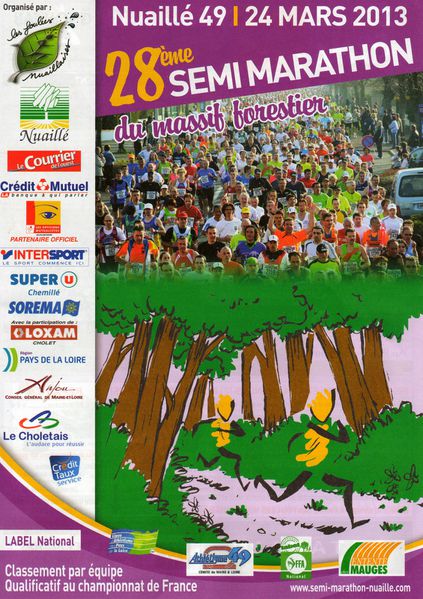 Plaquette Semi-marathon du Massif Forestier Nuaillé