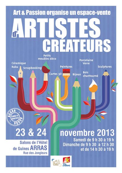 affiche Art - Passion d-artistes createurs diffusion