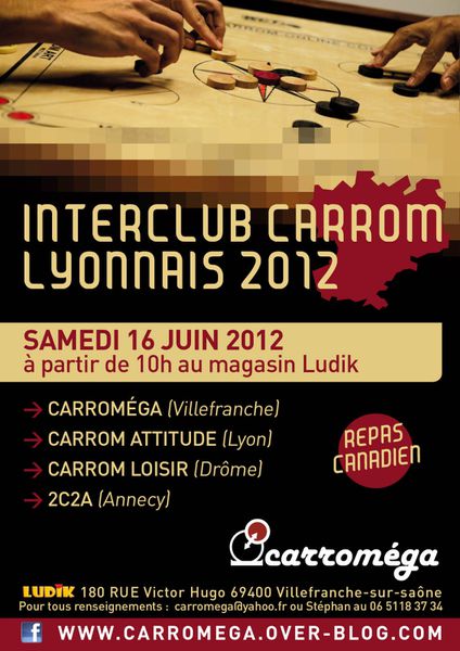 Interclub carrom lyonnais 2012
