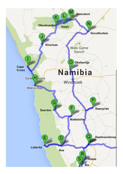 plan namibie