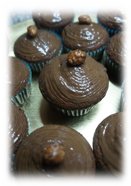 photo muffins chocolat noisettes