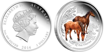 australie 2014 cheval couleur 5 oz