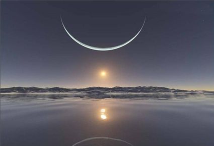 lumiere lune au pole nord