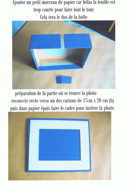 tuto cartonnage boîte chevalet