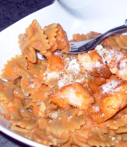 Farfalles au saumon & crème chorizo4