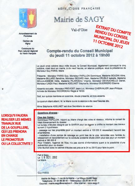 Saillancourt - 5 - 7 - CR du conseil municipal 11 10 2012