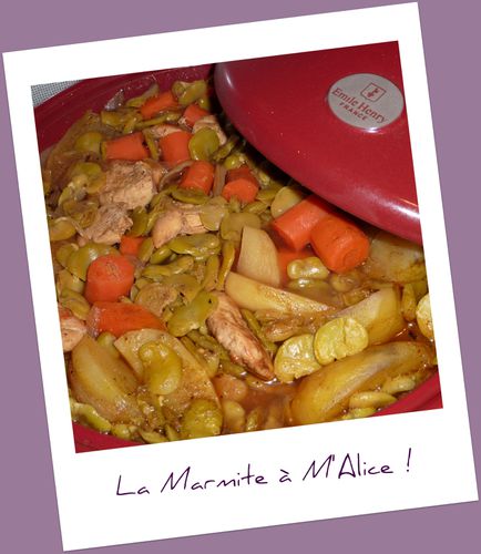 tajine poulet feves 2