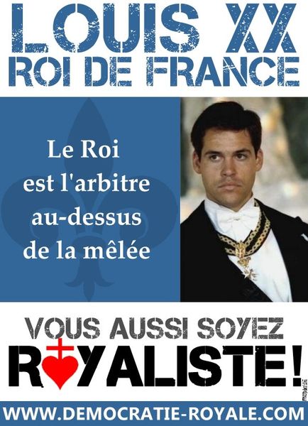 Royalisme - Louis XX - Louis de Bourbon - Roi de France Arb