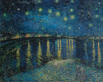 Van Gogh 2 La nuit étoilée sur le Rhône 1888