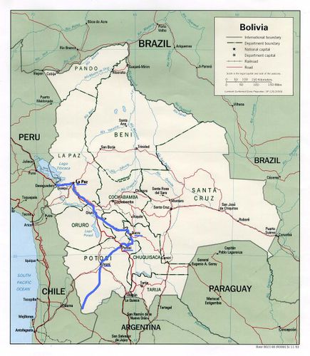 carte bolivie