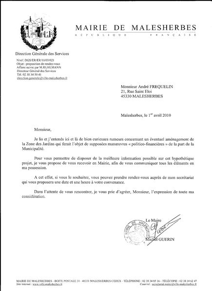 LETTRE MAIRE 1.04.10