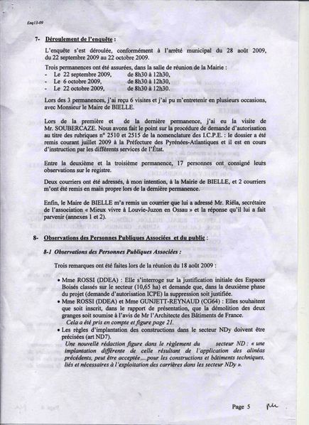 Rapport Du Commissaire Sur La R Vision Du Plu De Bielle Le Blog Du