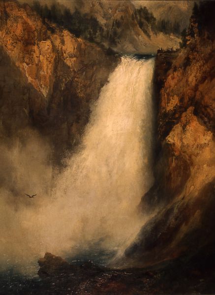 Lower Falls of Yellowstone; YELL 8518; Thomas Moran; No dat