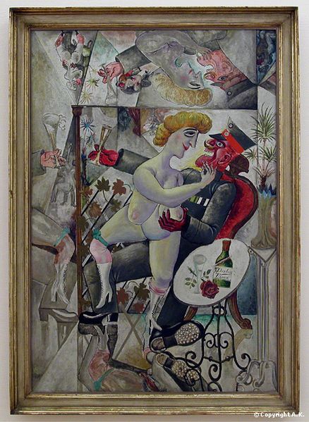 OD, Souvenir de la galerie des glaces à Bruxelles, 1920