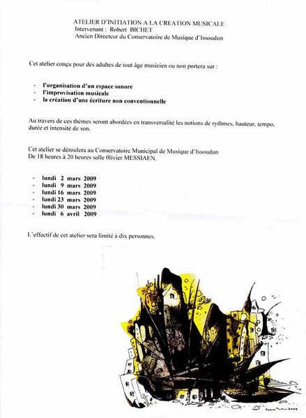 Annonce atelier