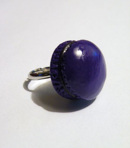 bague macaron violette shamhalo