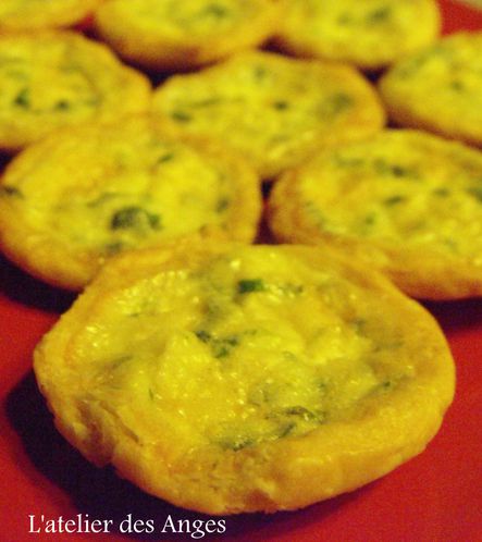 Mini-tartelettes apéritives aux noix de pétoncles : Recette de