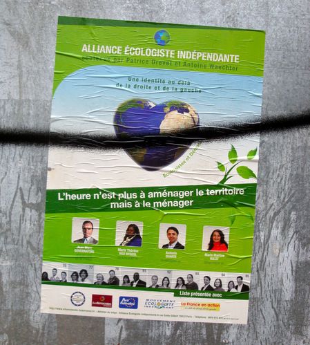 Affiche politique Régionales Alliance écologiste