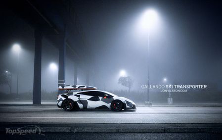 Lamborghini Gallardo Ski Transporter
